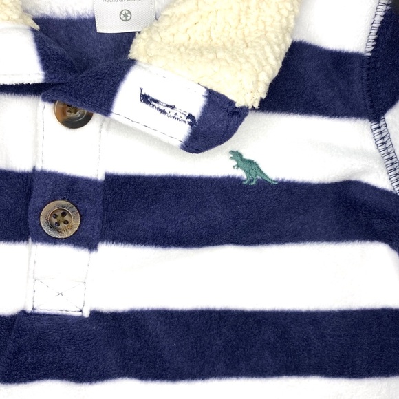 Like New! Carter’s Fleece Striped Sweater 18mo - Picture 6 of 6
